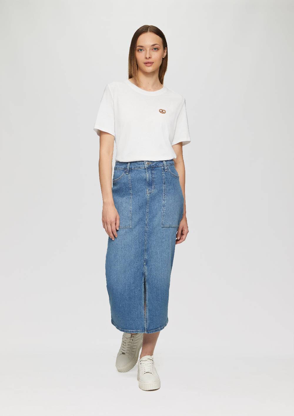 s.Oliver T-Shirt mit Frontprint und Glitzer-Detail Black Friday Preise