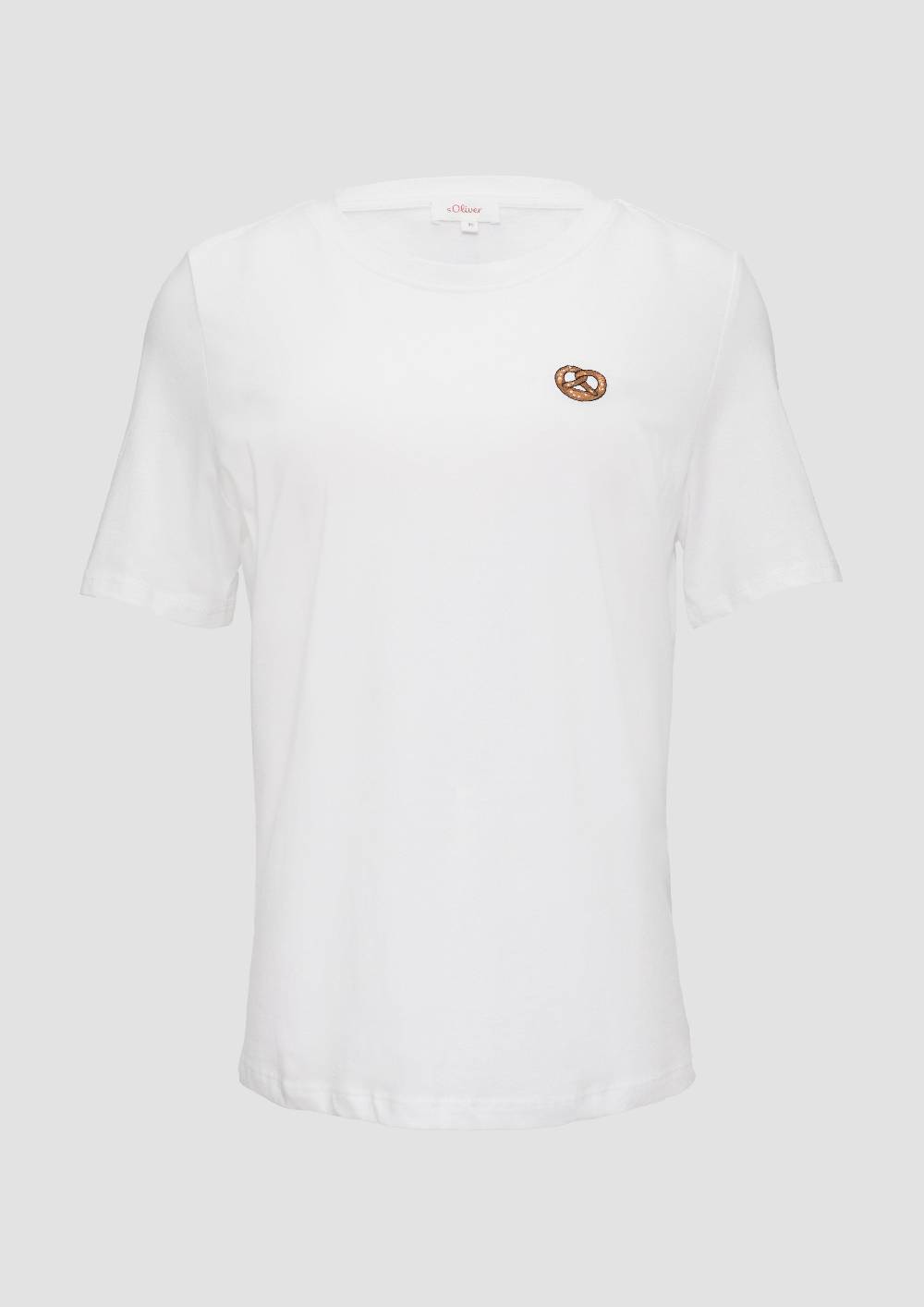 s.Oliver T-Shirt mit Frontprint und Glitzer-Detail Black Friday Preise