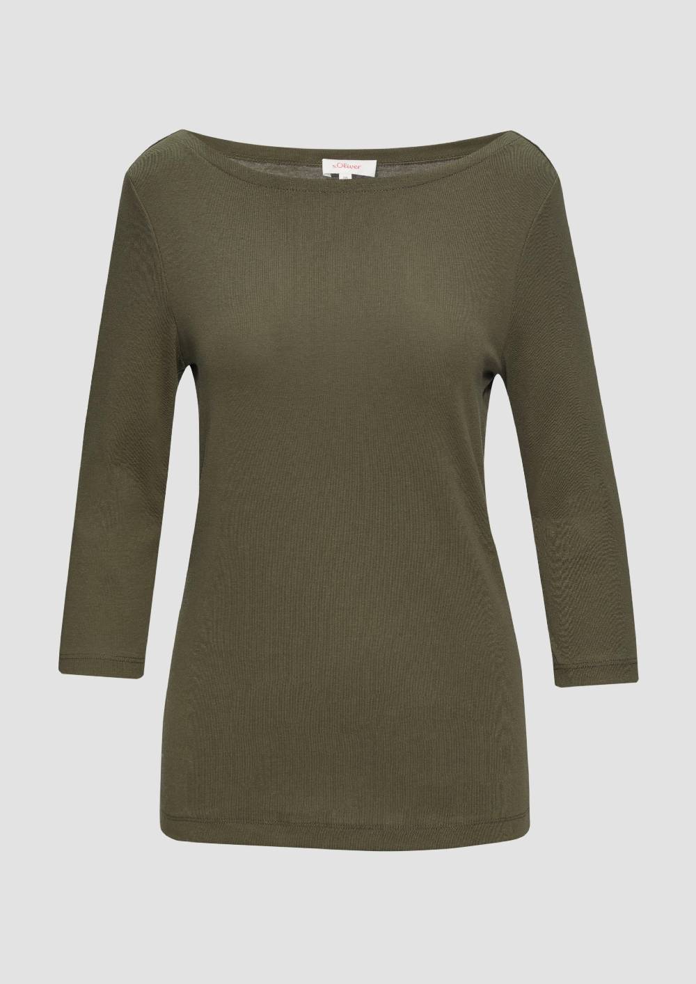 s.Oliver T-Shirt mit 3/4-Arm und U-Boot Ausschnitt zollfrei