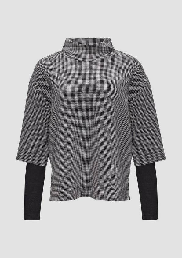 s.Oliver Relaxtes Sweatshirt im Layering-Look