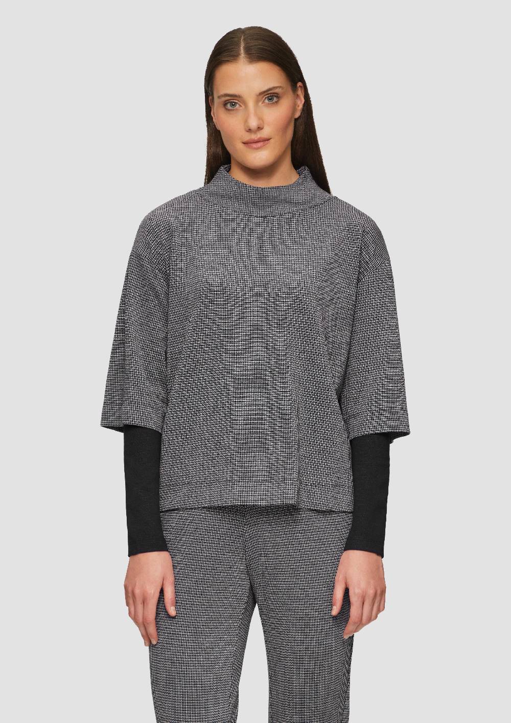 s.Oliver Relaxtes Sweatshirt im Layering-Look 2025