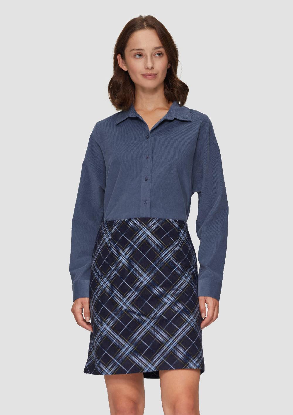 s.Oliver Cordbluse im Relaxed Fit mit Naht-Details Hotsell