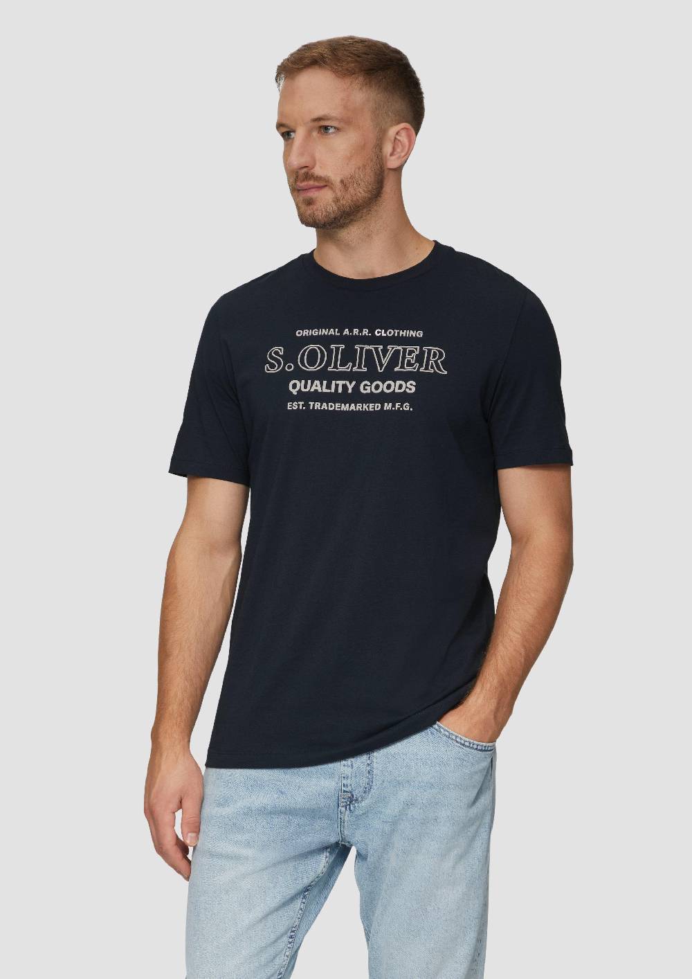 s.Oliver T-Shirt mit Logo-Motiven aus reiner Baumwolle Meist gekauft