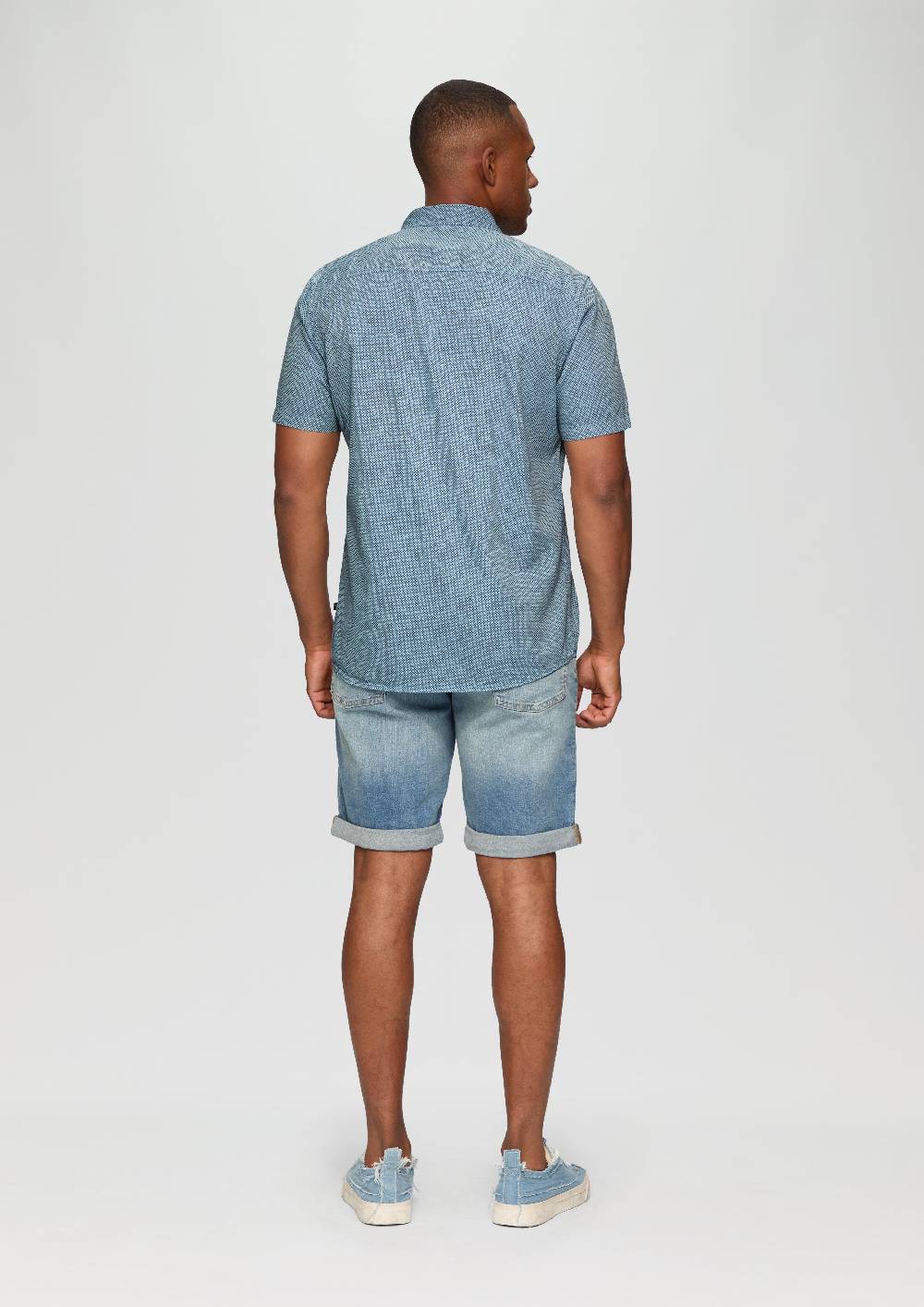 s.Oliver Regular: Kurzarmhemd mit All-over-Print Blitzverkäufe
