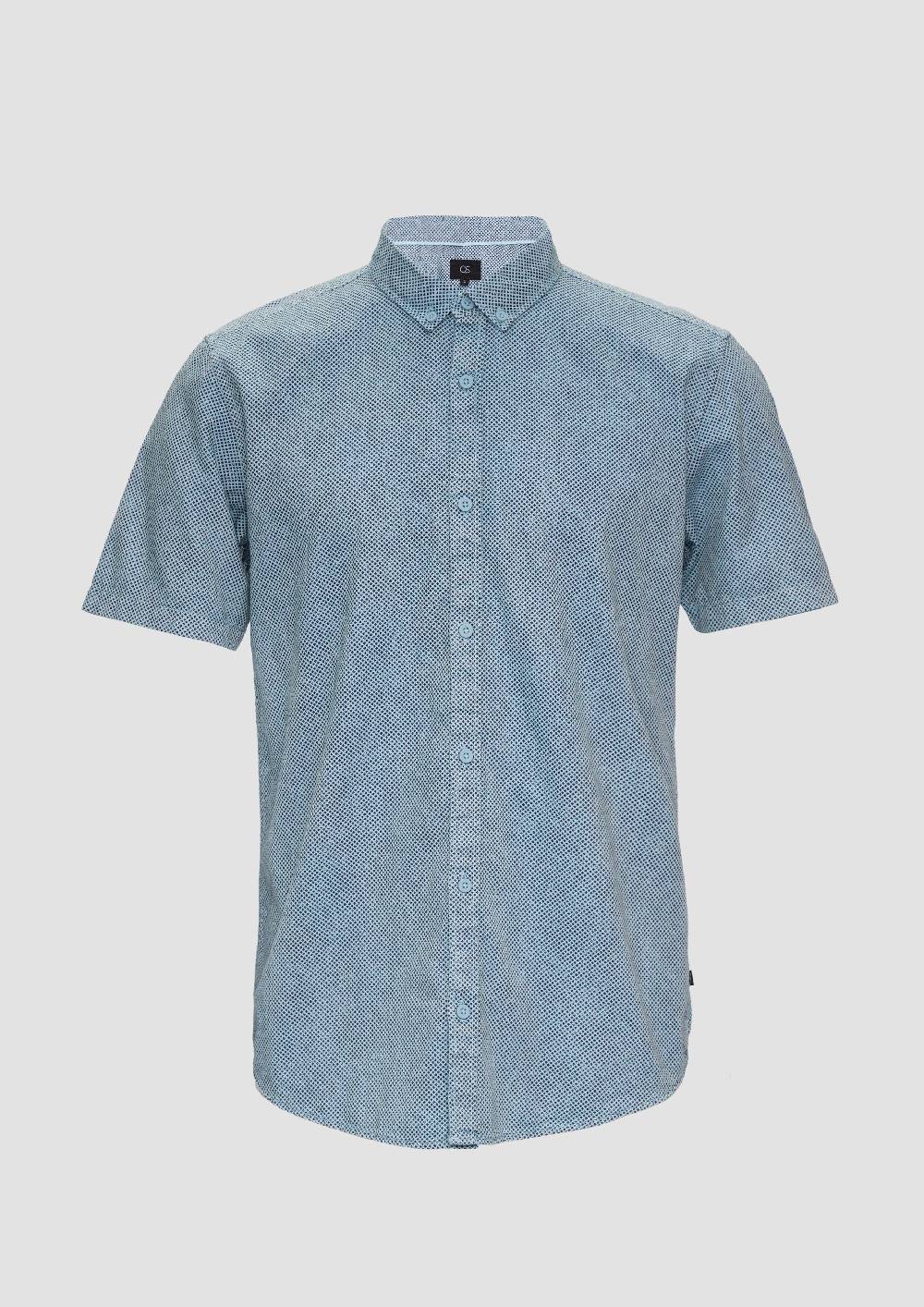 s.Oliver Regular: Kurzarmhemd mit All-over-Print Blitzverkäufe