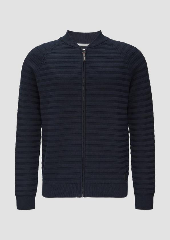 s.Oliver Strickjacke mit Strukturstreifen
