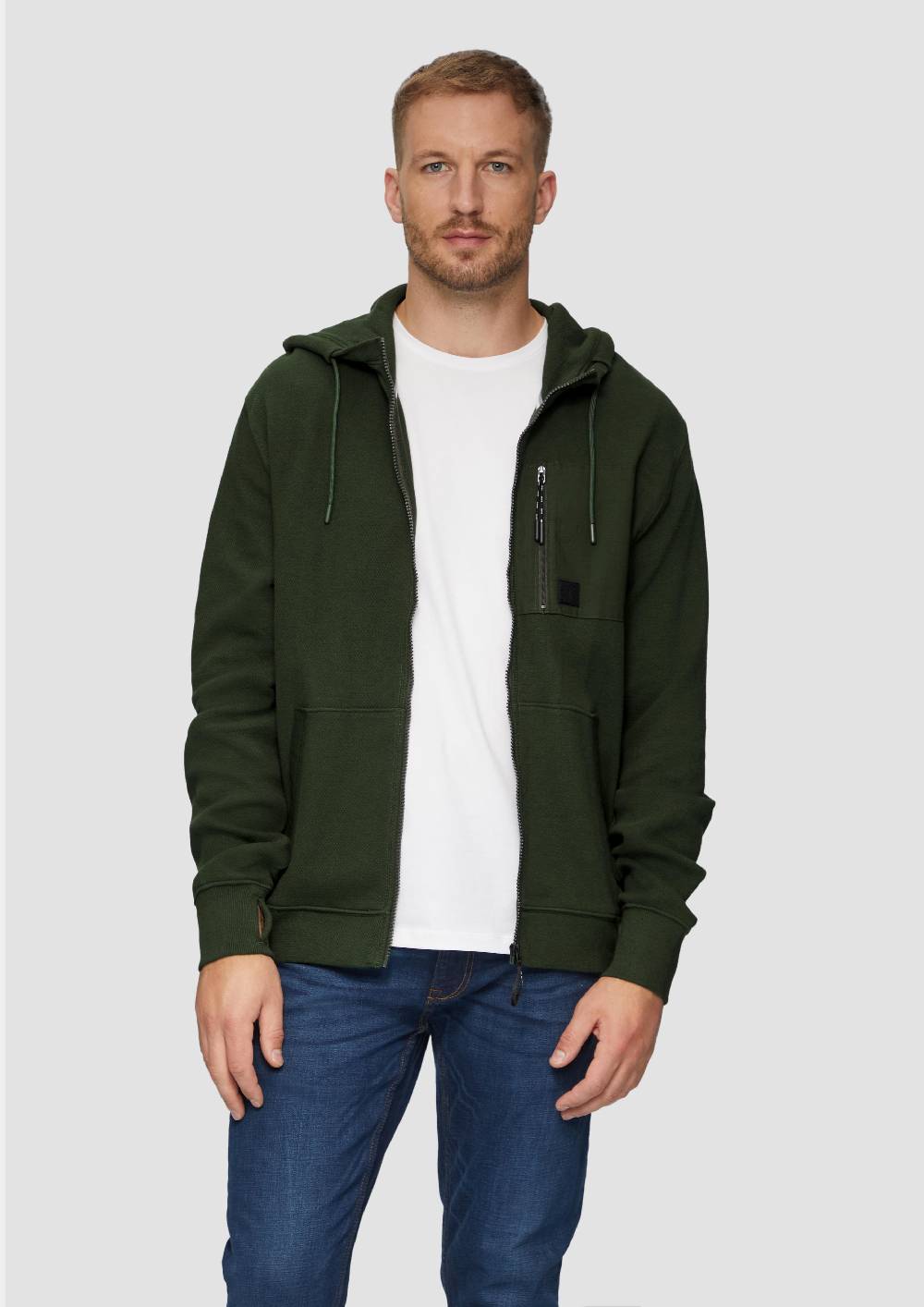 s.Oliver Weiche Sweatshirt-Jacke mit Kapuze Fabrikpreis