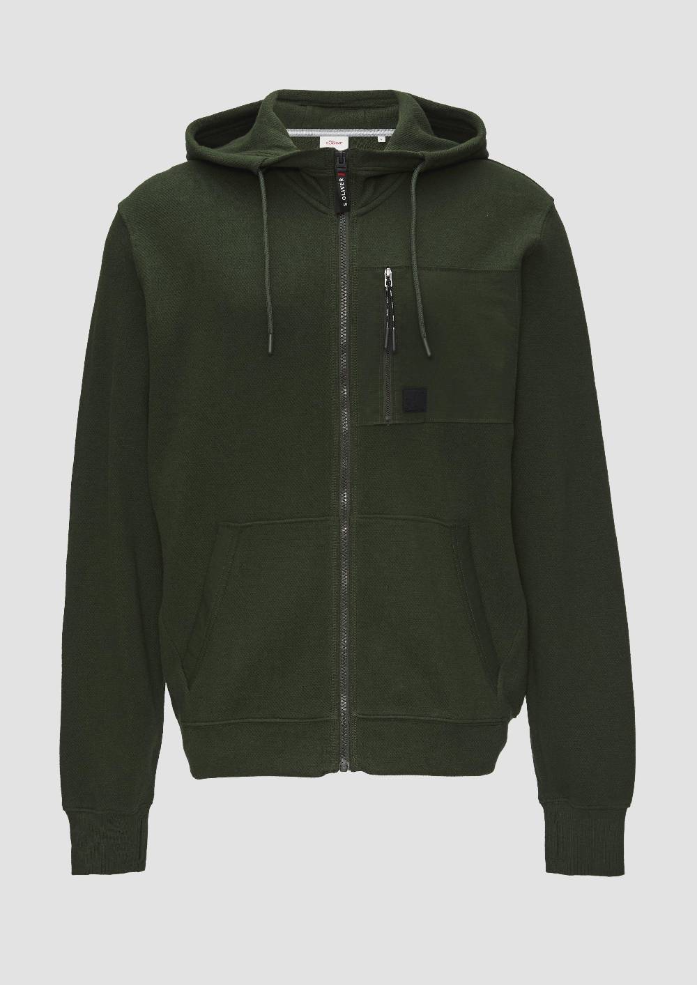 s.Oliver Weiche Sweatshirt-Jacke mit Kapuze Fabrikpreis