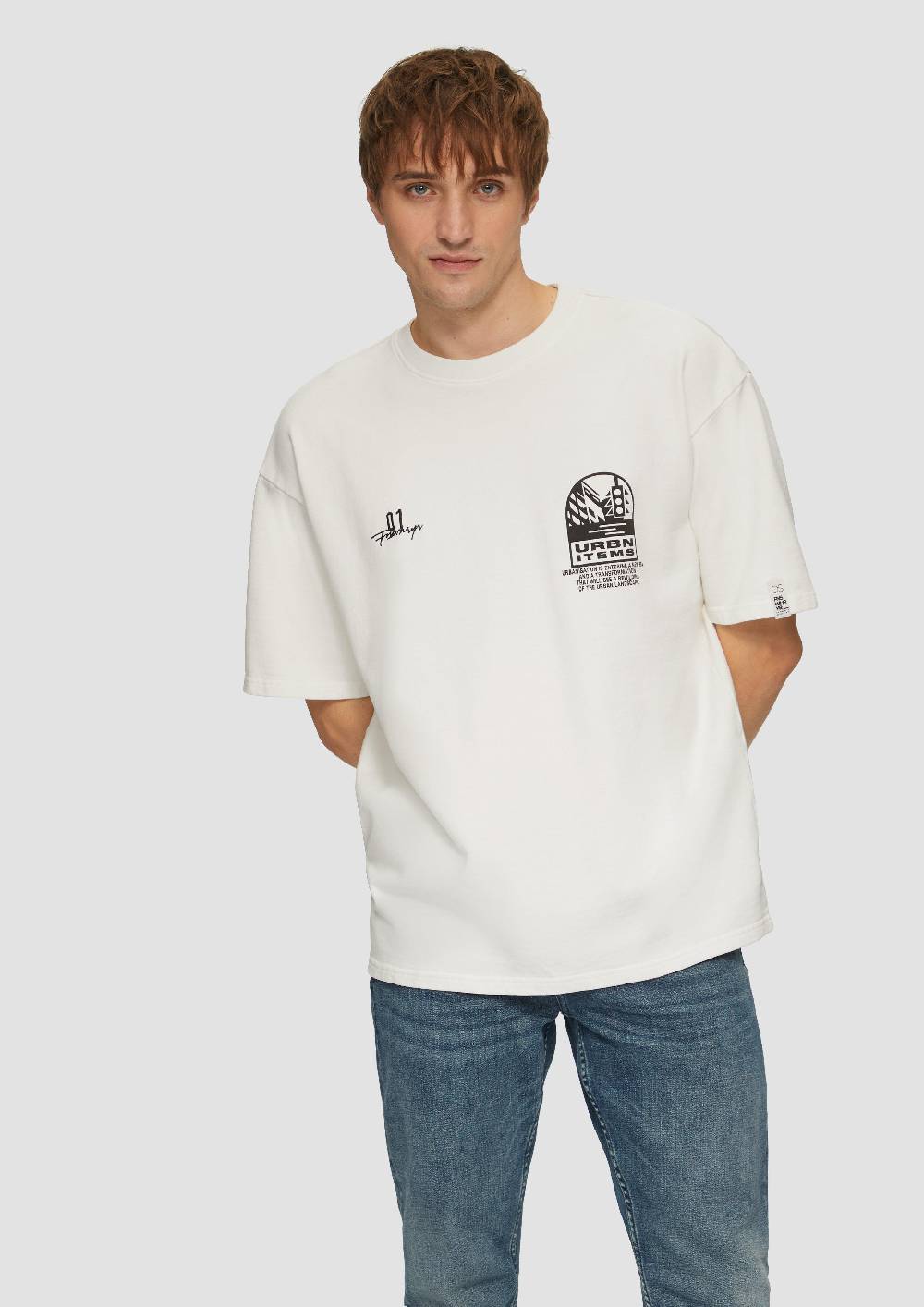 s.Oliver Sweatshirt im Loose Fit mit Front- und Rückenprint Sonderangebot