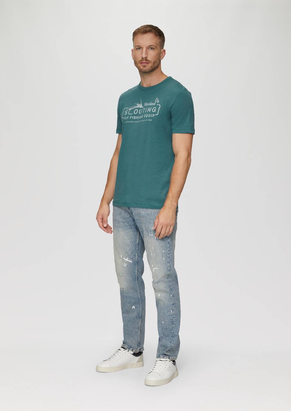 s.Oliver Baumwollshirt mit Frontprint Saisonschlussverkauf