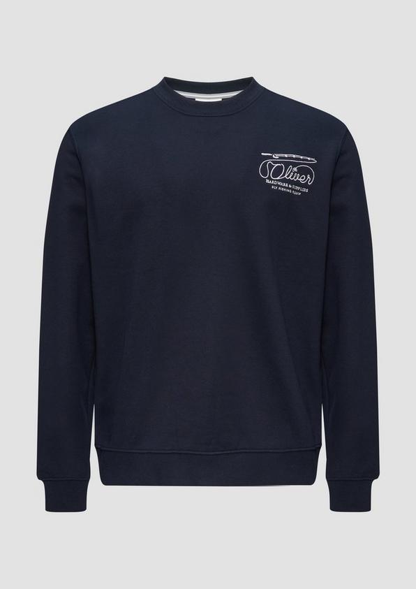 s.Oliver Sweatshirt mit Stickerei aus weichem Baumwollmix