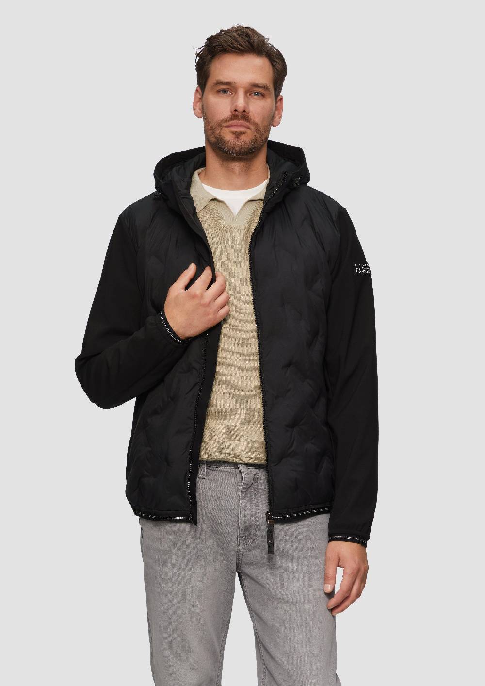 s.Oliver Leichte Steppjacke im Fabricmix Blitzangebot