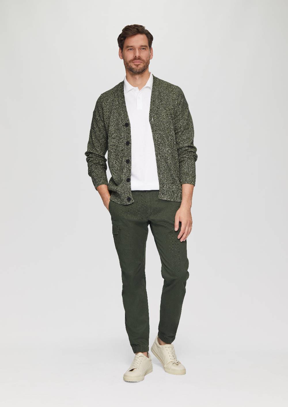 s.Oliver Strickcardigan mit V-Ausschnitt in Bicolor-Optik Tägliche Deals