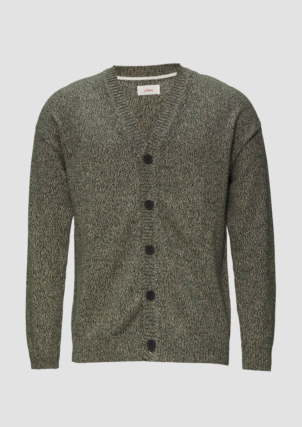 s.Oliver Strickcardigan mit V-Ausschnitt in Bicolor-Optik Tägliche Deals