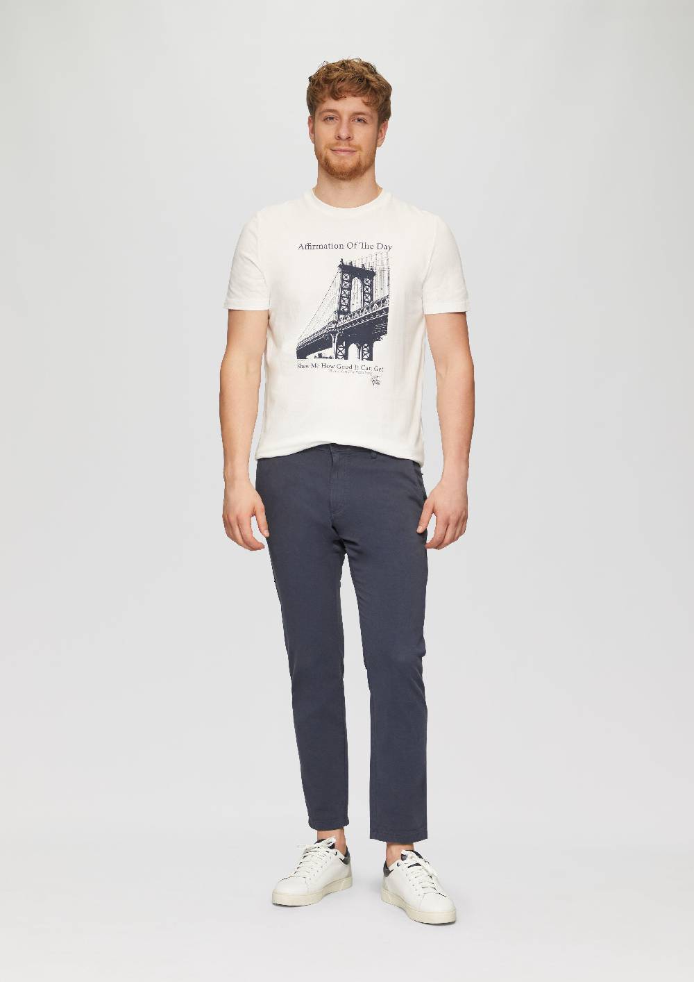s.Oliver Regular Fit: Strukturierte Chino aus Baumwollstretch Riesige Ersparnisse