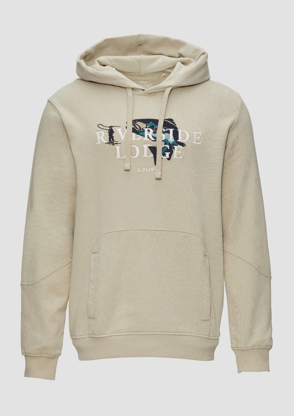s.Oliver Hoodie mit Stickerei und Kängurutasche JETZT KAUFEN