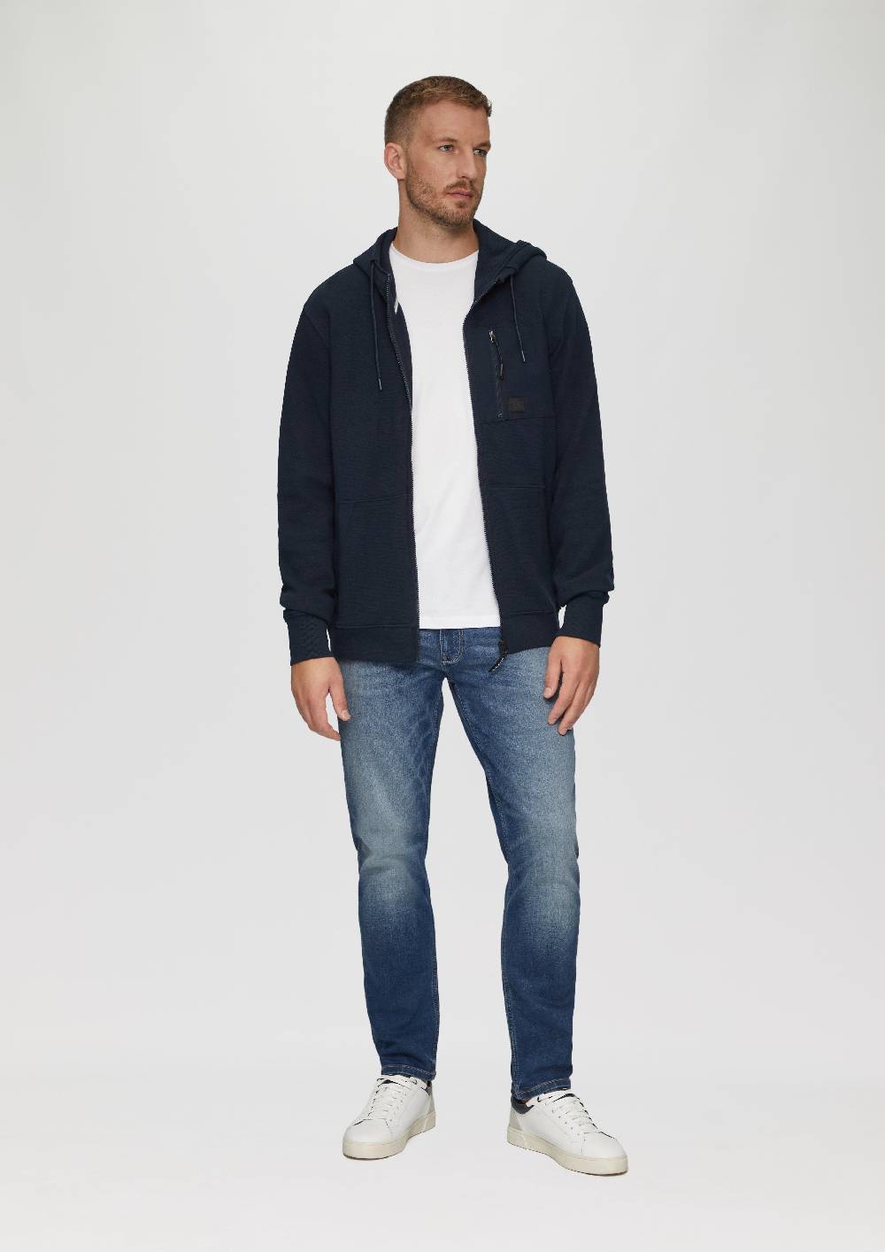 s.Oliver Weiche Sweatshirt-Jacke mit Kapuze Neueste Stile