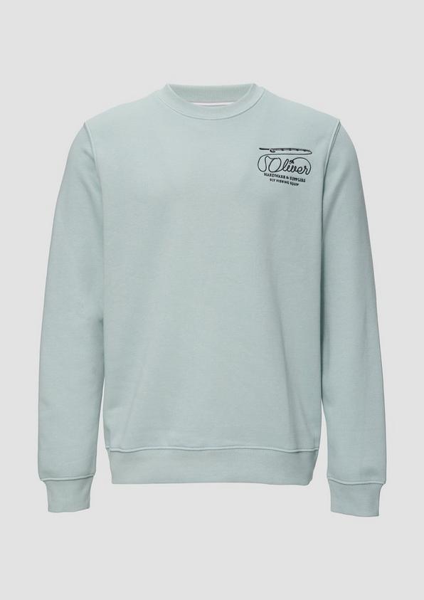s.Oliver Sweatshirt mit Stickerei aus weichem Baumwollmix