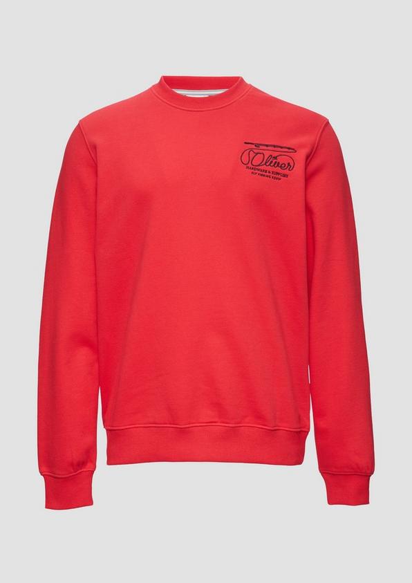 s.Oliver Sweatshirt mit Stickerei aus weichem Baumwollmix