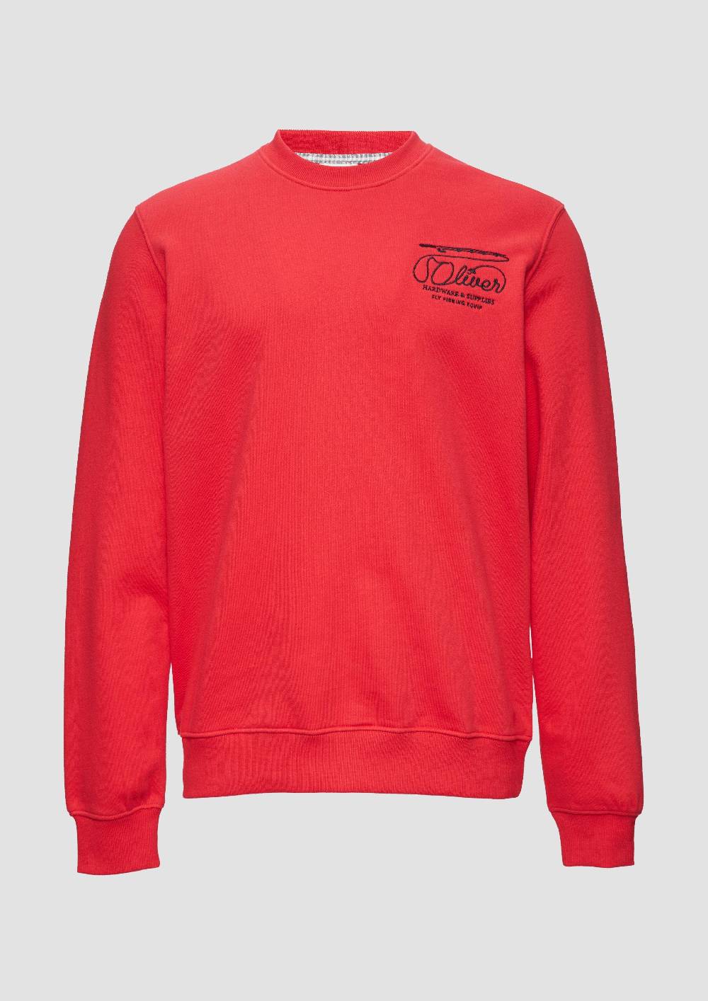 s.Oliver Sweatshirt mit Stickerei aus weichem Baumwollmix Zeitbegrenzte Promotion