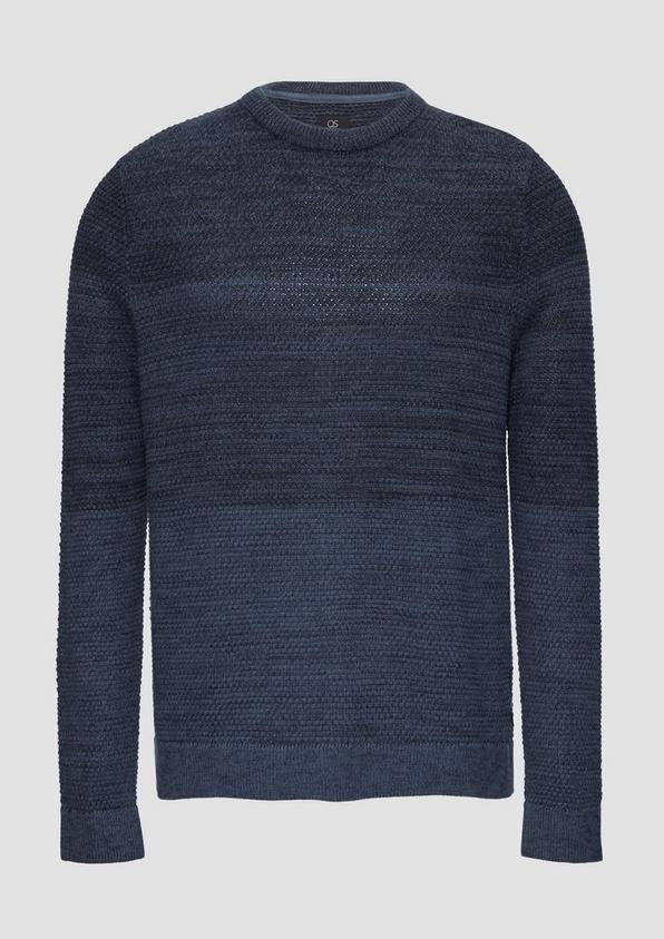 s.Oliver Strickpullover in melierter Streifenoptik