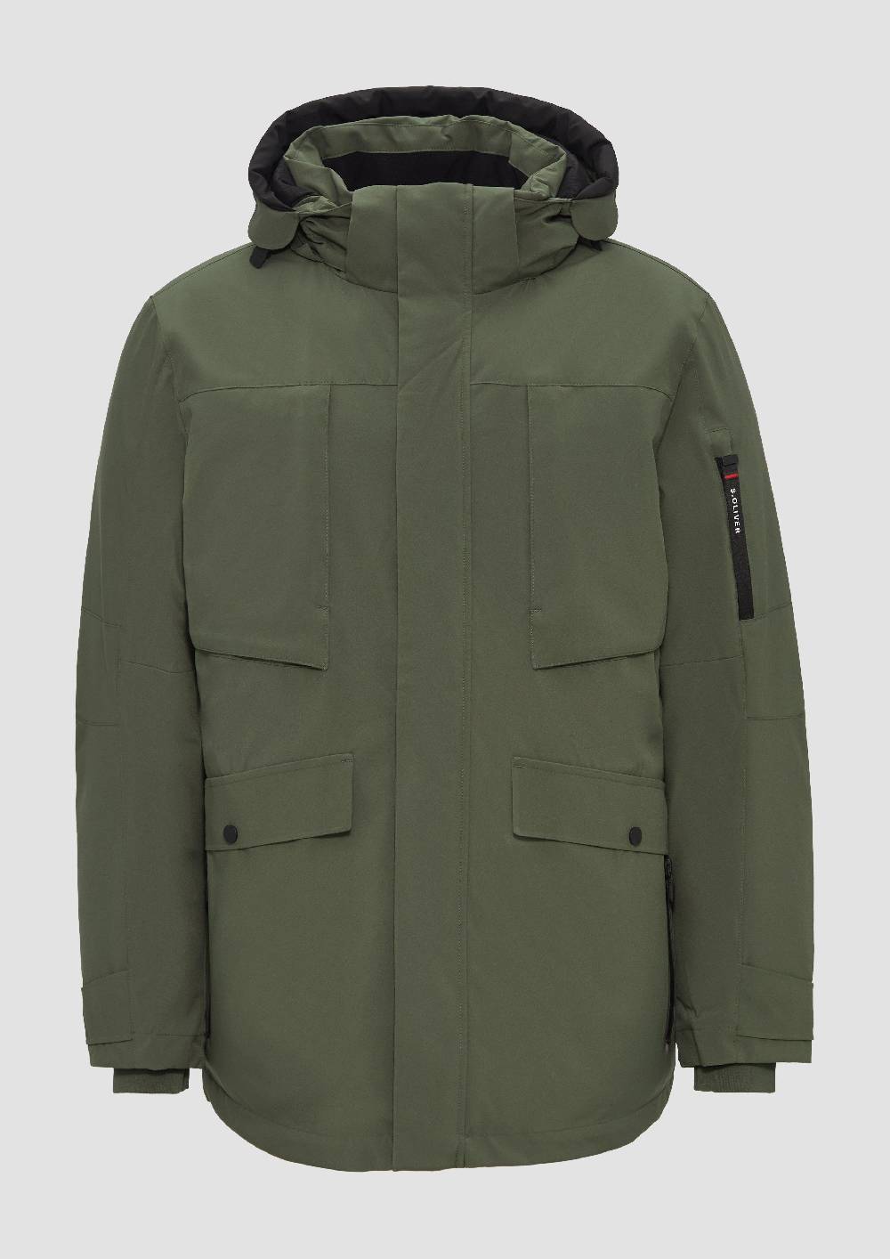 s.Oliver Wasserabweisender Parka mit abnehmbarer Kapuze und weichem Griff Nur noch ein Tag übrig