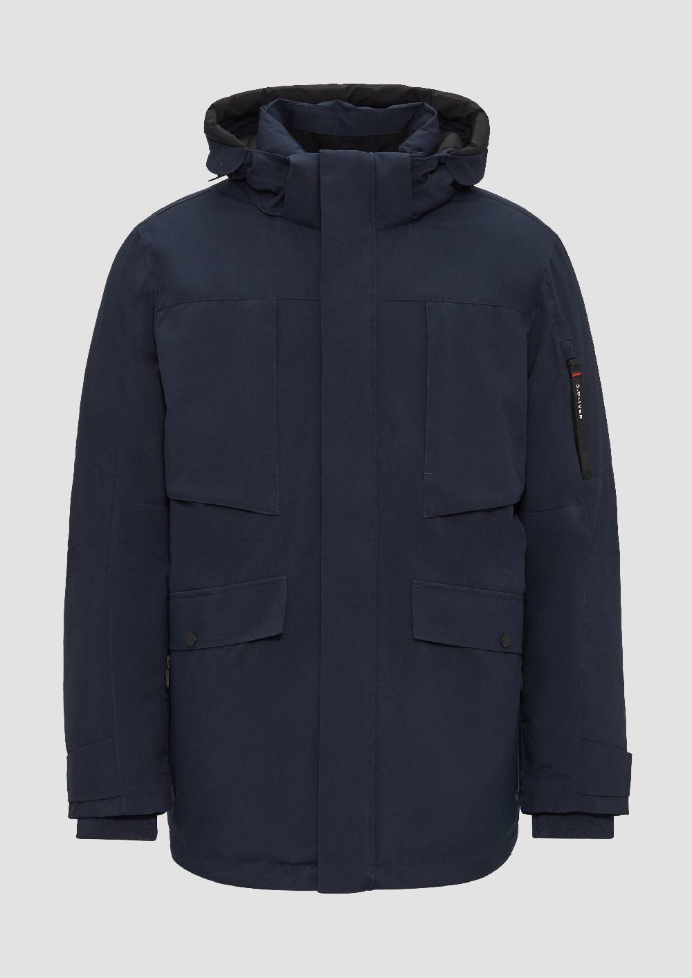 s.Oliver Wasserabweisender Parka mit abnehmbarer Kapuze und weichem Griff Super Rabatt