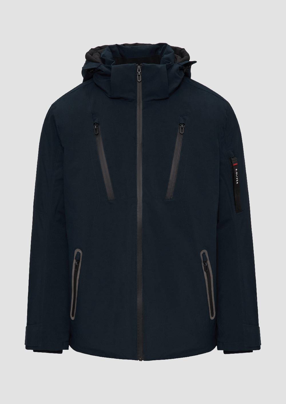 s.Oliver Wasserabweisende Jacke mit Kapuze und Zip-Details Riesige Rabatte