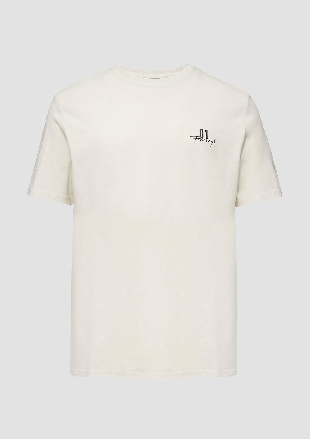 s.Oliver Gewaschenes T-Shirt mit Front- und Rückenprint Clearance-Verkauf