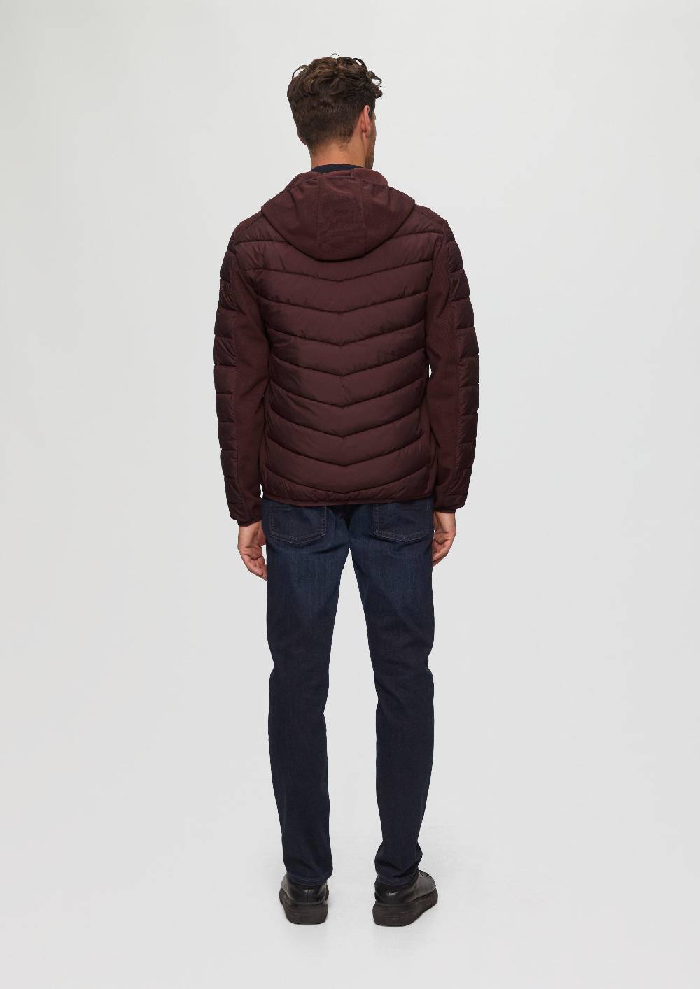 s.Oliver Pufferjacke im Fabricmix mit Kontrast-Details 50% Rabatt für begrenzte Zeit