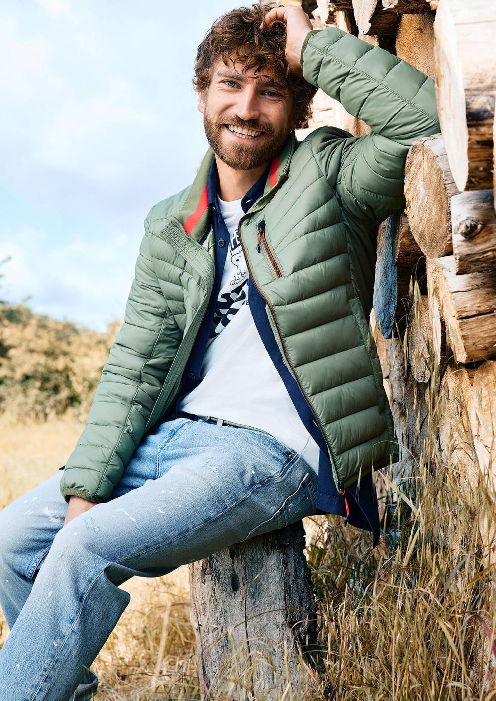 s.Oliver Leicht wattierte Steppjacke aus recyceltem Polyester Outlet
