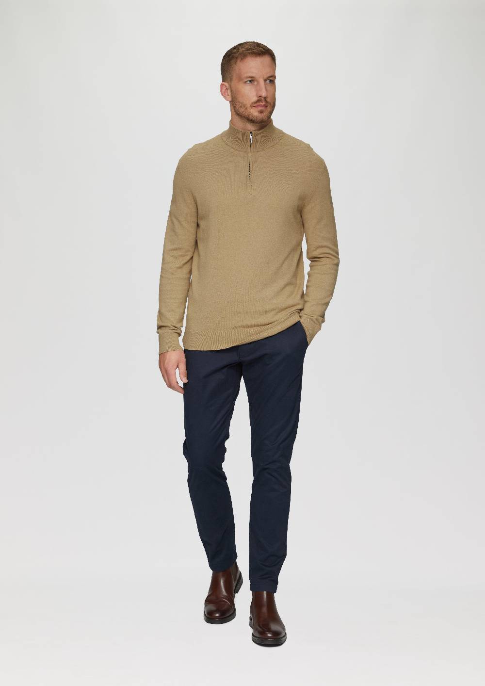 s.Oliver Strickpullover mit Stehkragen Hotsell