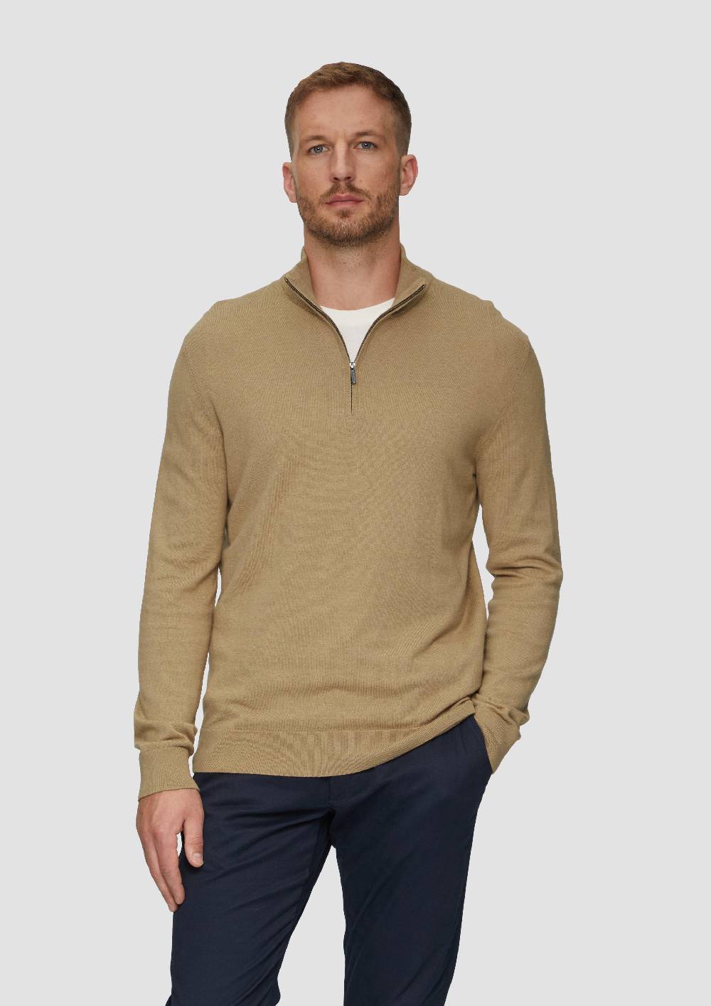 s.Oliver Strickpullover mit Stehkragen Hotsell