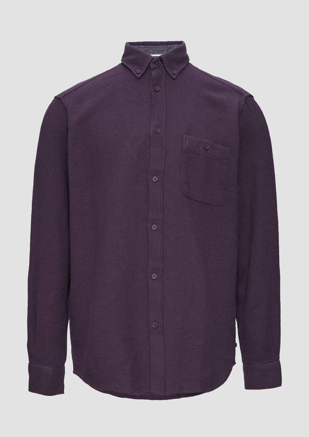 s.Oliver Regular Fit: Button-down-Hemd aus Strukturware Kostenloser Versand