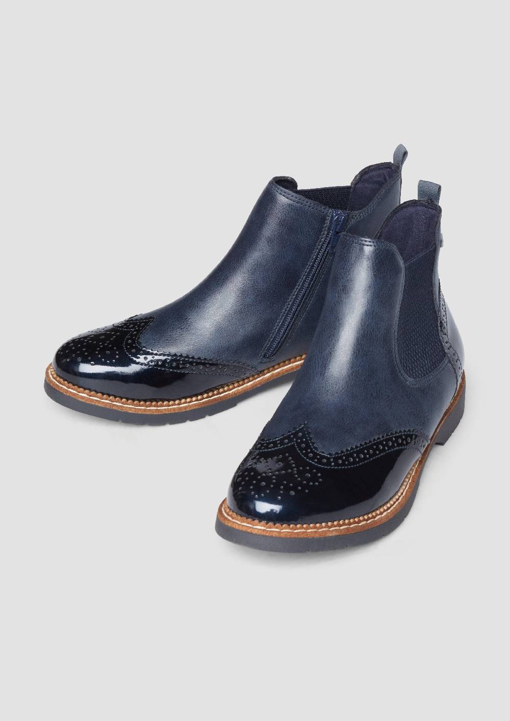 s.Oliver Chelsea-Boots aus Kunstleder Sonderangebote
