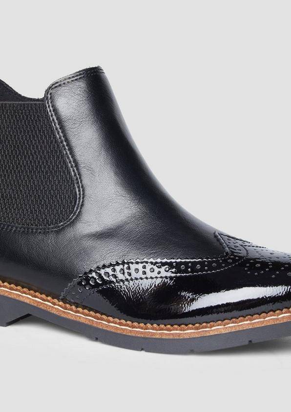 s.Oliver Chelsea-Boots aus Kunstleder