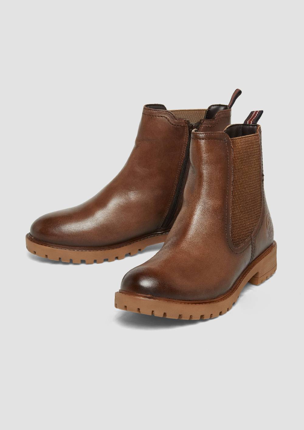 s.Oliver Chelsea Boots aus Schafsleder Super Sparpreis