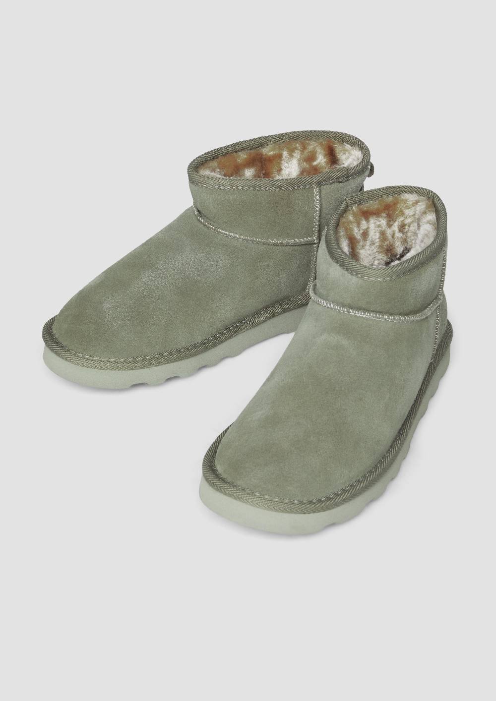 s.Oliver Flache Stiefel aus Leder Letzte 3 Tage