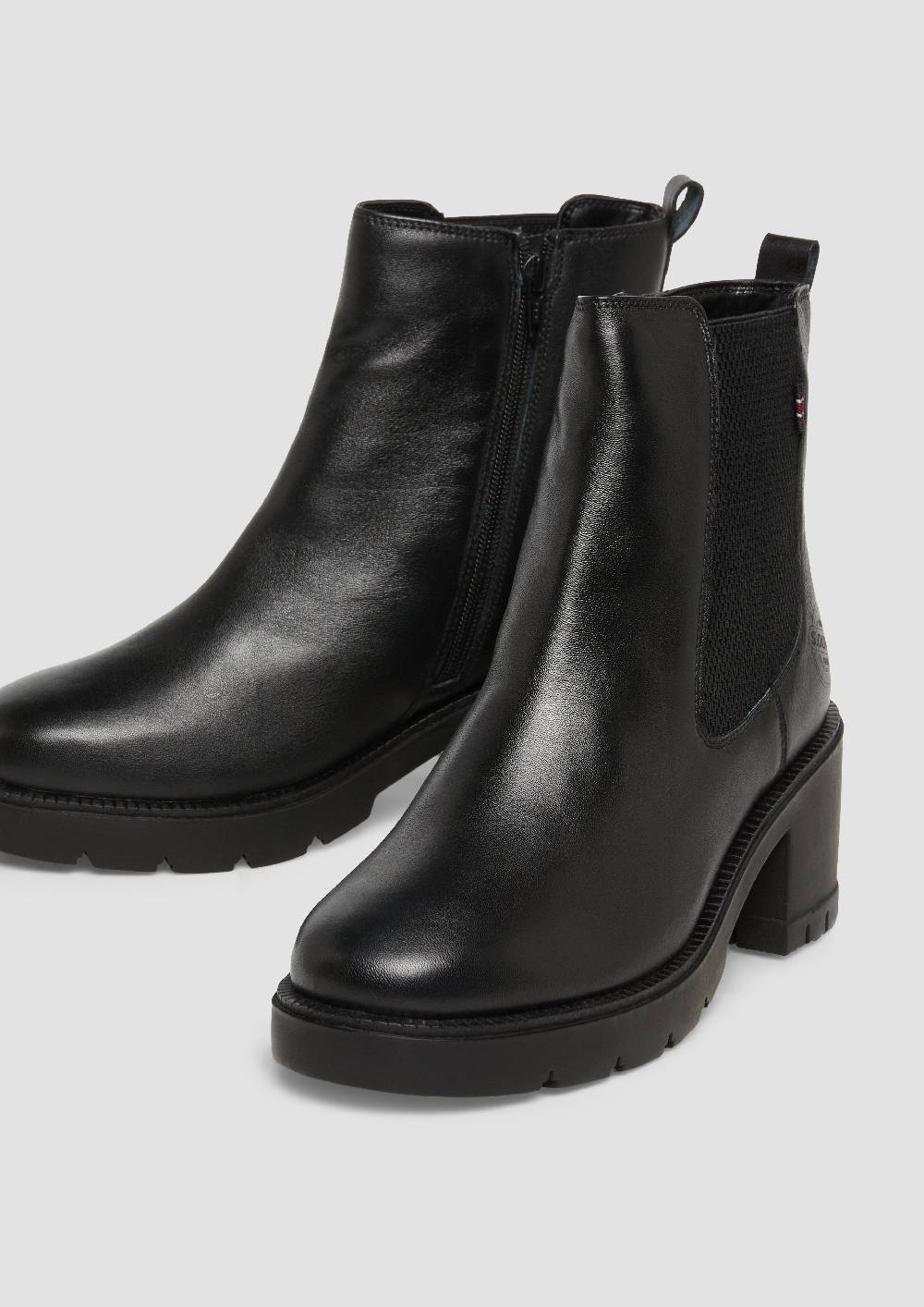s.Oliver Chelsea-Boots aus Leder Discount Store für neue Produkte