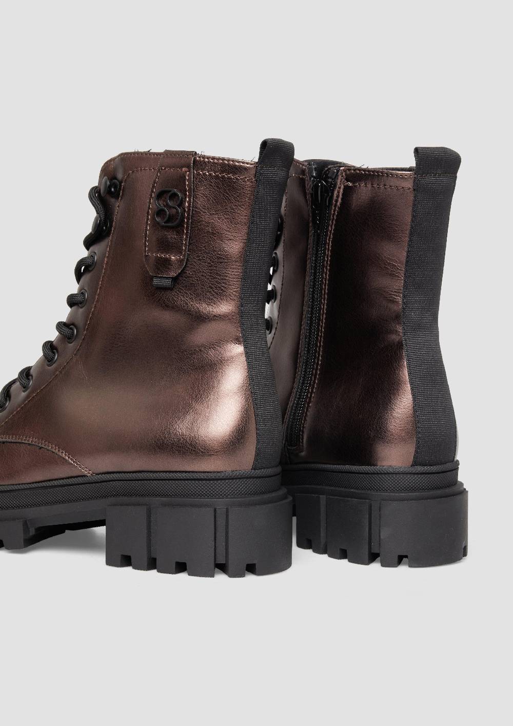 s.Oliver Stiefeletten mit Schnürung und Reißverschluss Im Verkauf