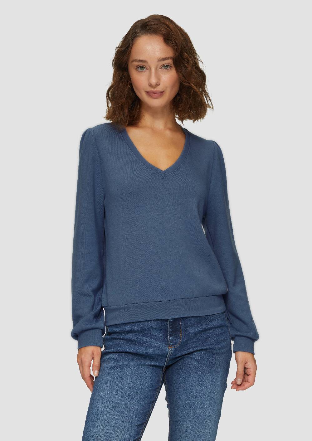 s.Oliver Sweatshirt aus weicher Viskose-Ware Saisonschlussverkauf