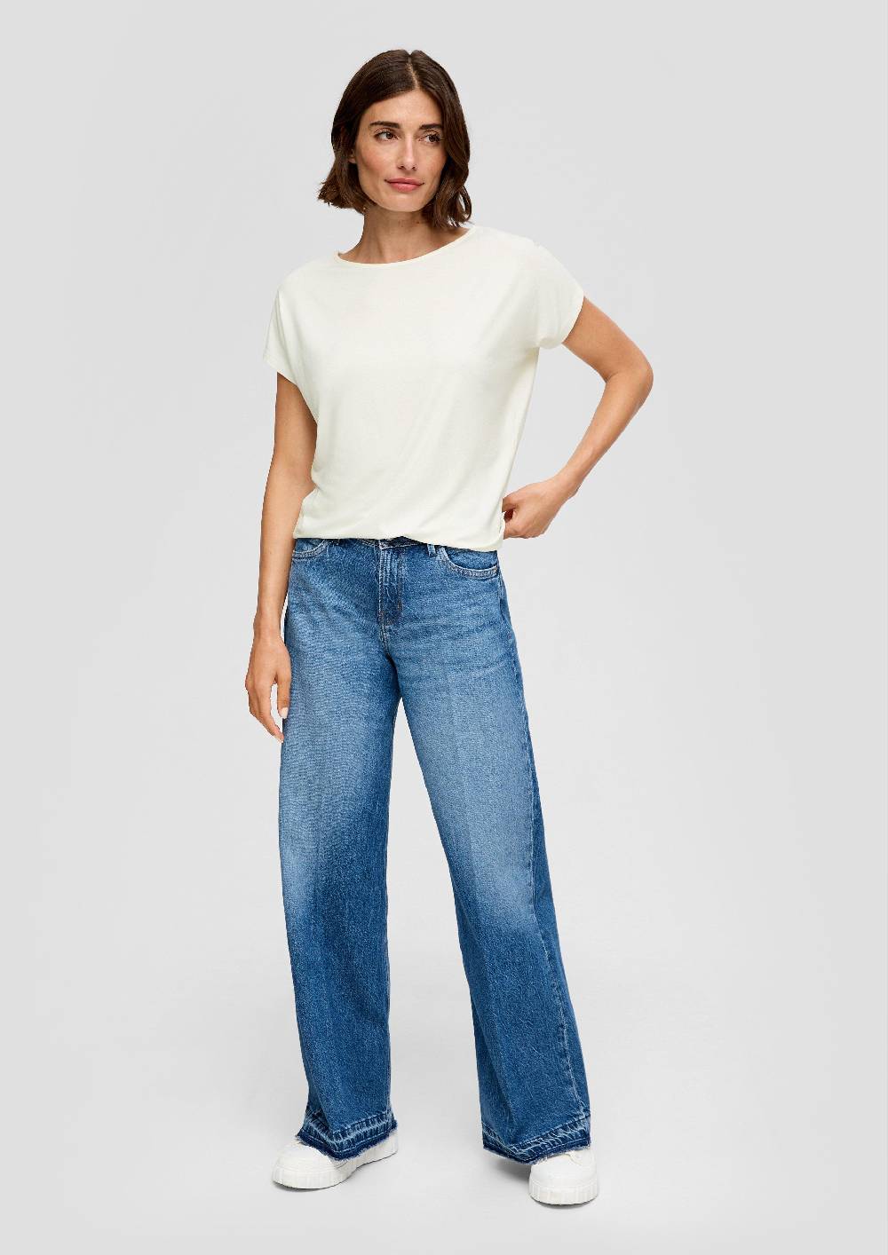 s.Oliver T-Shirt aus Viskosestretch im Relaxed Fit Black Friday