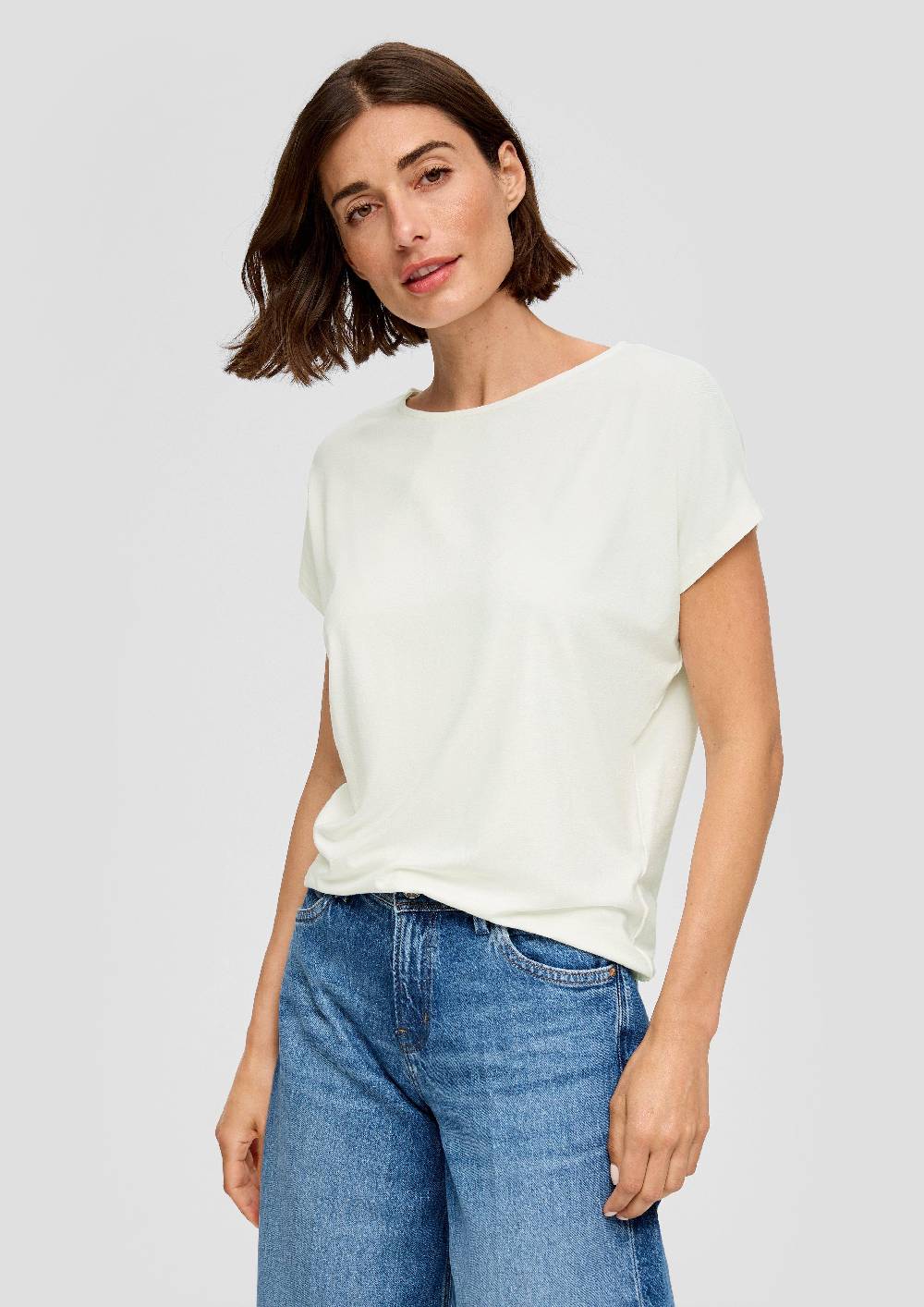 s.Oliver T-Shirt aus Viskosestretch im Relaxed Fit Black Friday