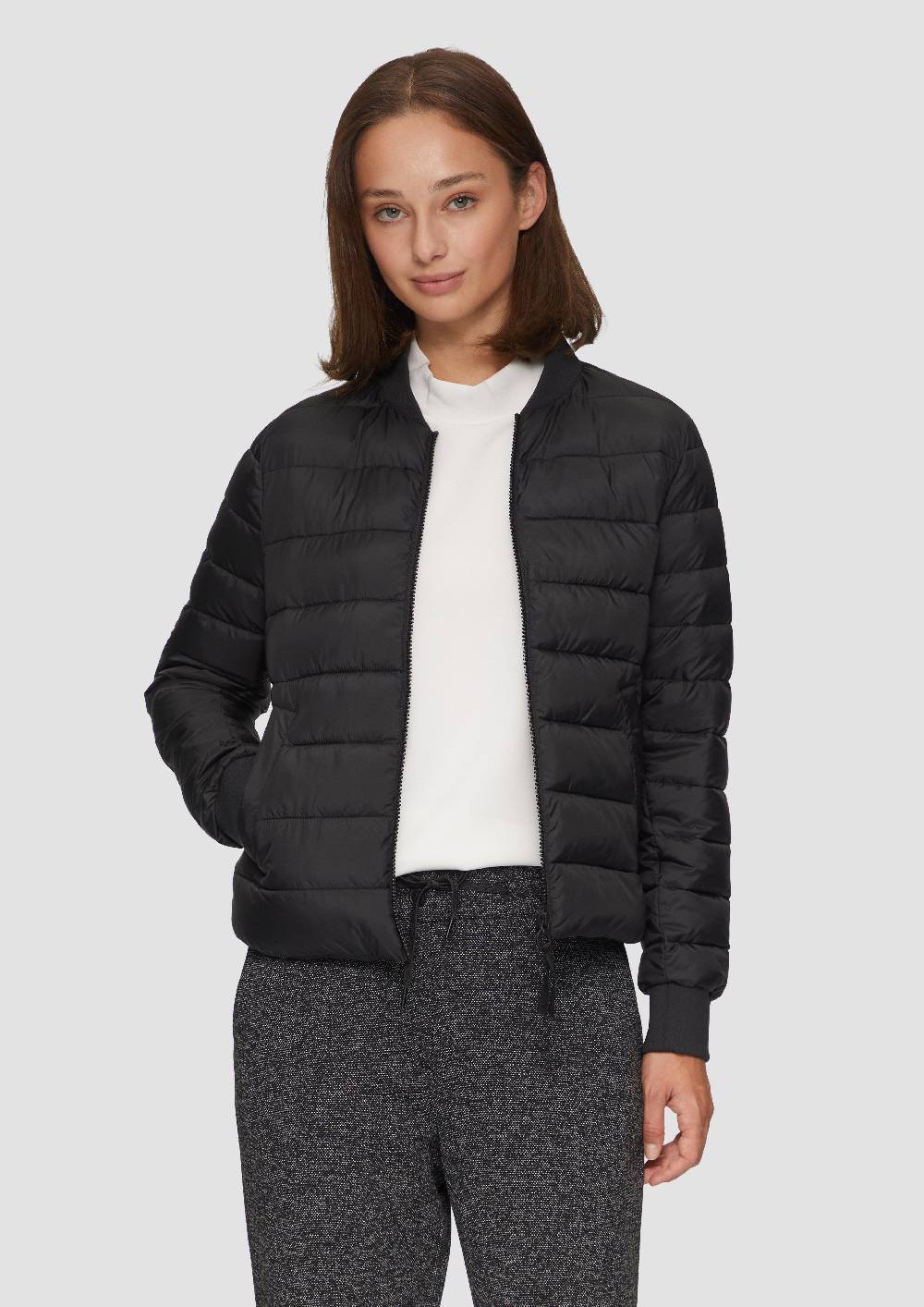 s.Oliver Kurze Steppjacke mit Rippbündchen Osterangebot