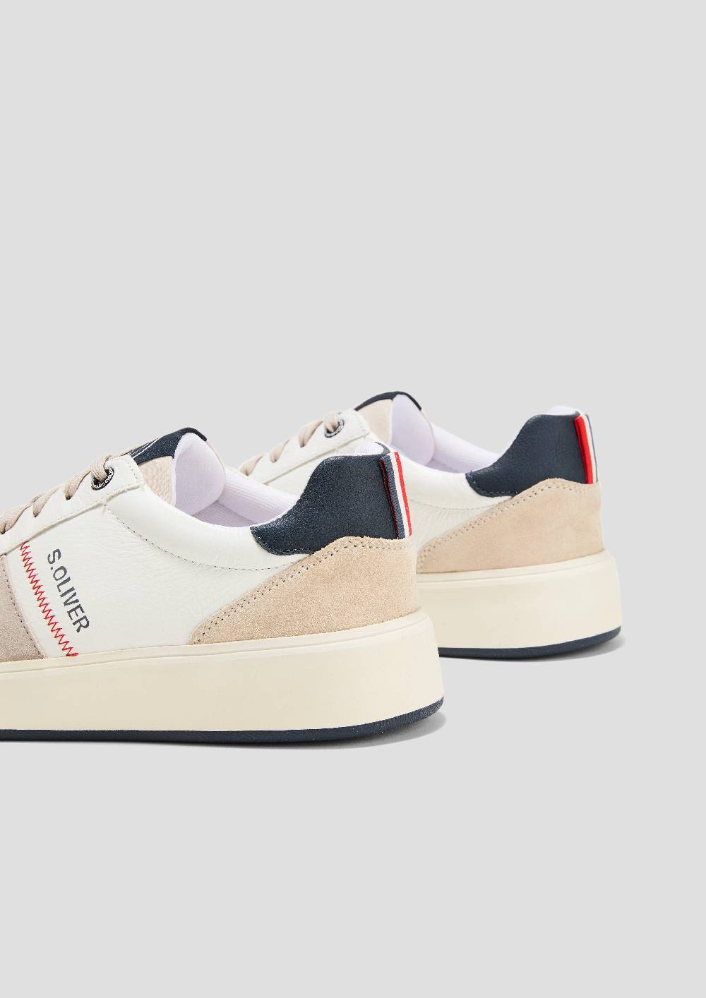s.Oliver Sneaker aus Leder mit Logo-Detail Sonderangebote