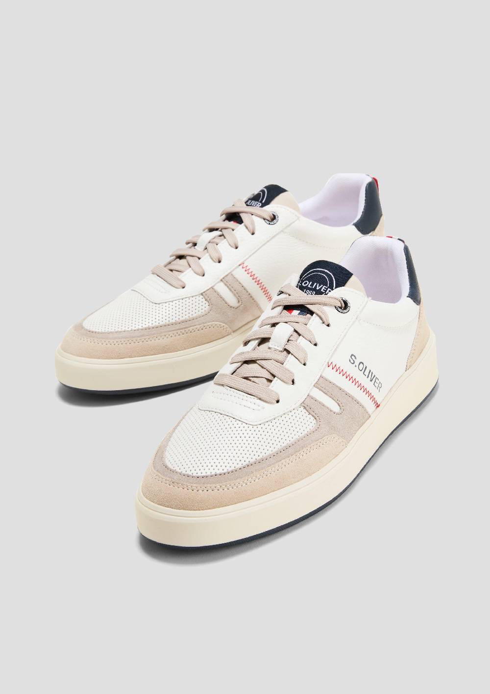 s.Oliver Sneaker aus Leder mit Logo-Detail Sonderangebote