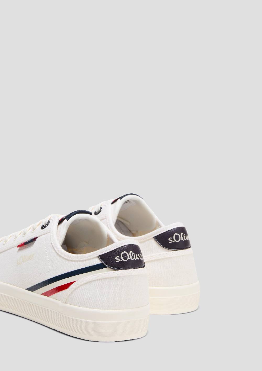 s.Oliver Sneaker mit Kontrast-Details und Logo Kostenlose Rückgabe