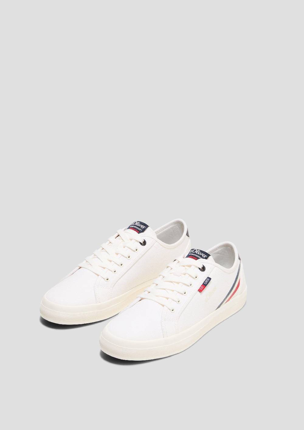 s.Oliver Sneaker mit Kontrast-Details und Logo Kostenlose Rückgabe