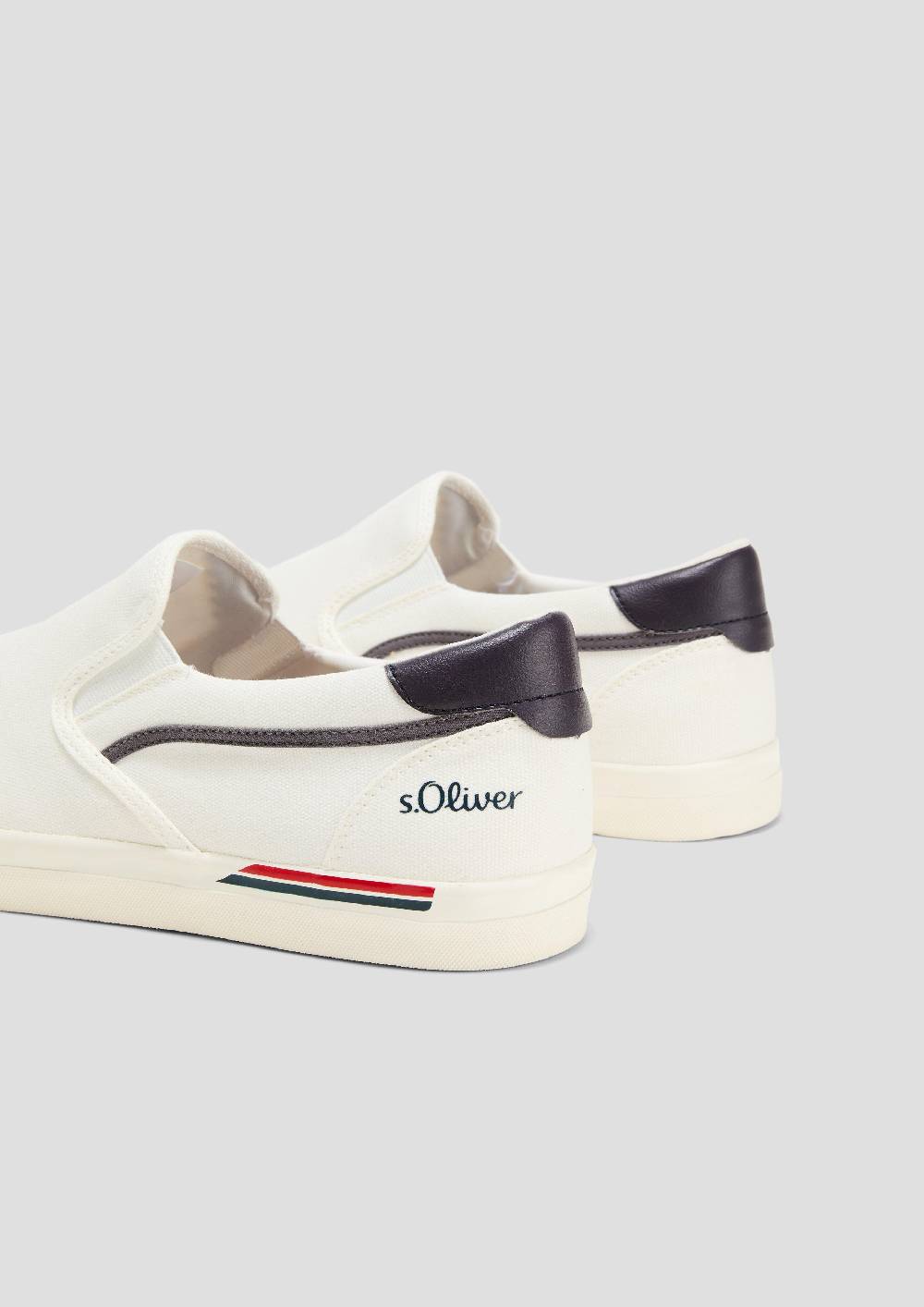 s.Oliver Textil-Slipper mit Gummisohle und Logo-Detail Heißer Verkauf