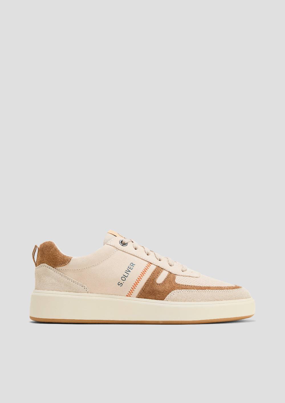 s.Oliver Sneaker aus Leder mit Logo-Detail Top Angebot